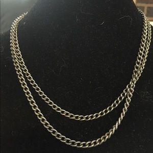 Beautiful elegant double chain necklace